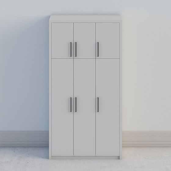 Stylish Urban Storage Cabinet 3D model