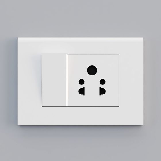 Minimalist Outlet 3D model for Creative Projects