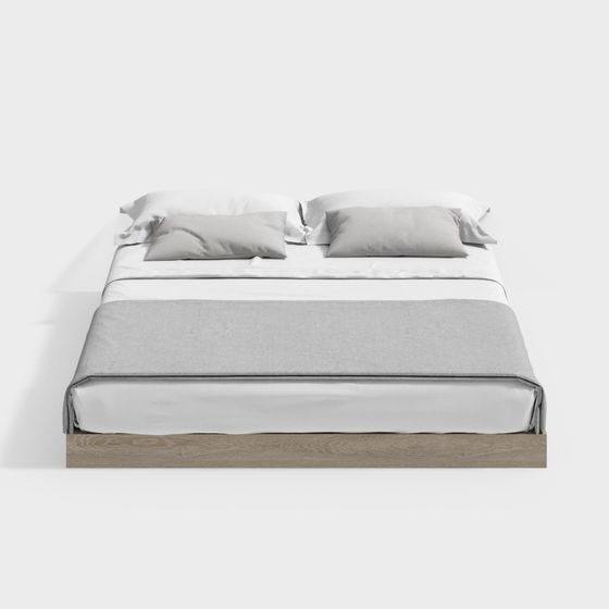 Letto Matrimoniale Grigio