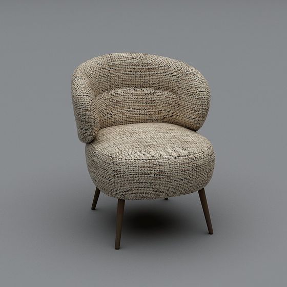 Cozy Curves Chair 3D model