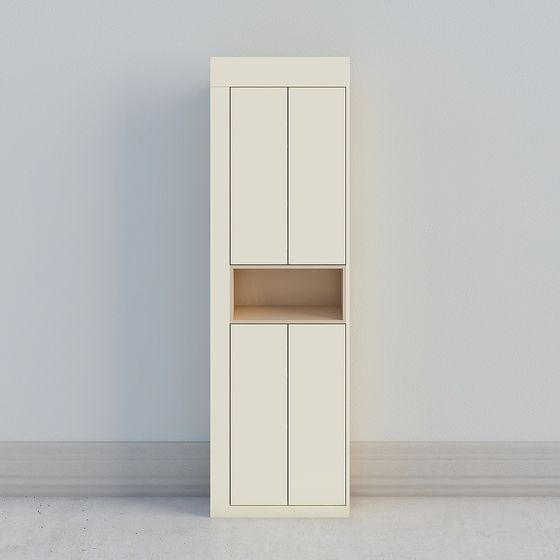 Elegant Urban Corner Storage Cabinet 3D model