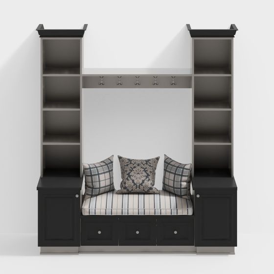 Multifunctional Storage Sofa Wall 3D model