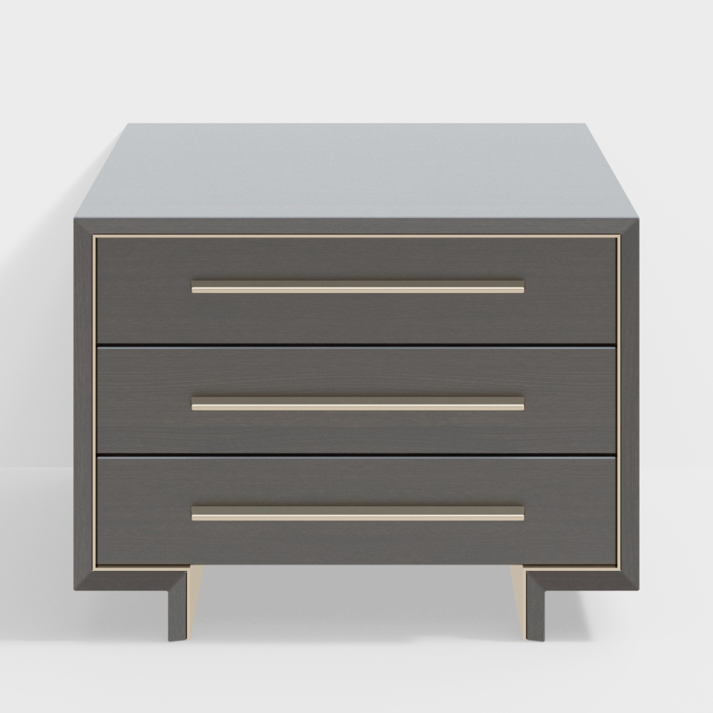 Comodino in legno minimalista