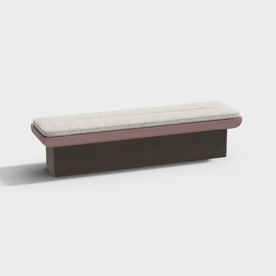 Urban Bench 3D model for Modern Design