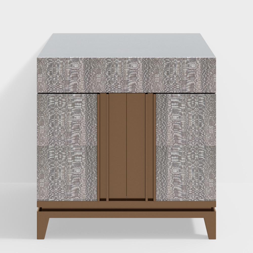 Wooden bedside table 4