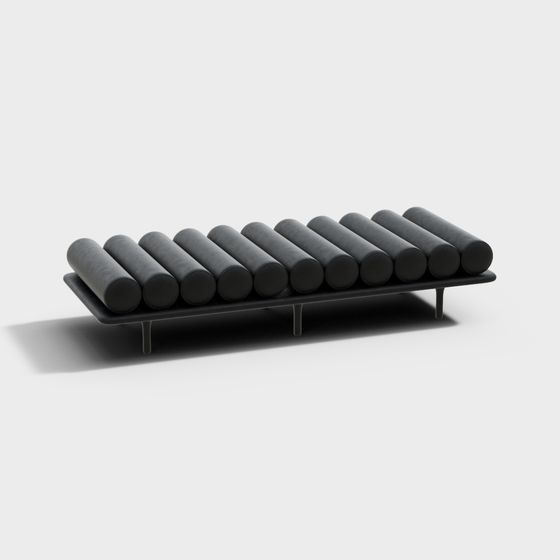 Streamlined Bench 3D model