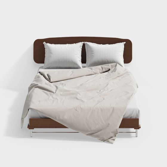 French medieval double bed