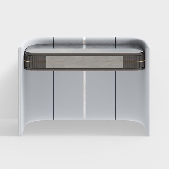 Sleek Low-Poly Desk 3D model