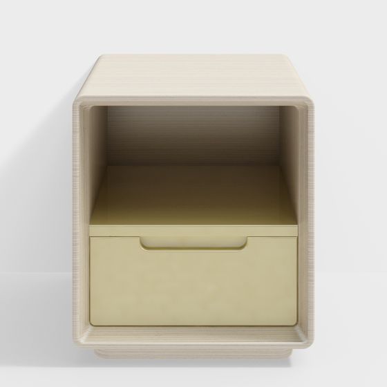Minimalist Bedside Table 3D model