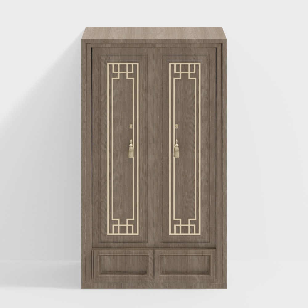 Modern Beige Anti-Theft Double Door for Entry