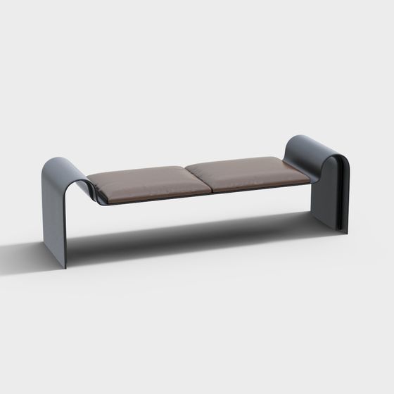 Futuristic Minimalist Lounge Chair 3D model