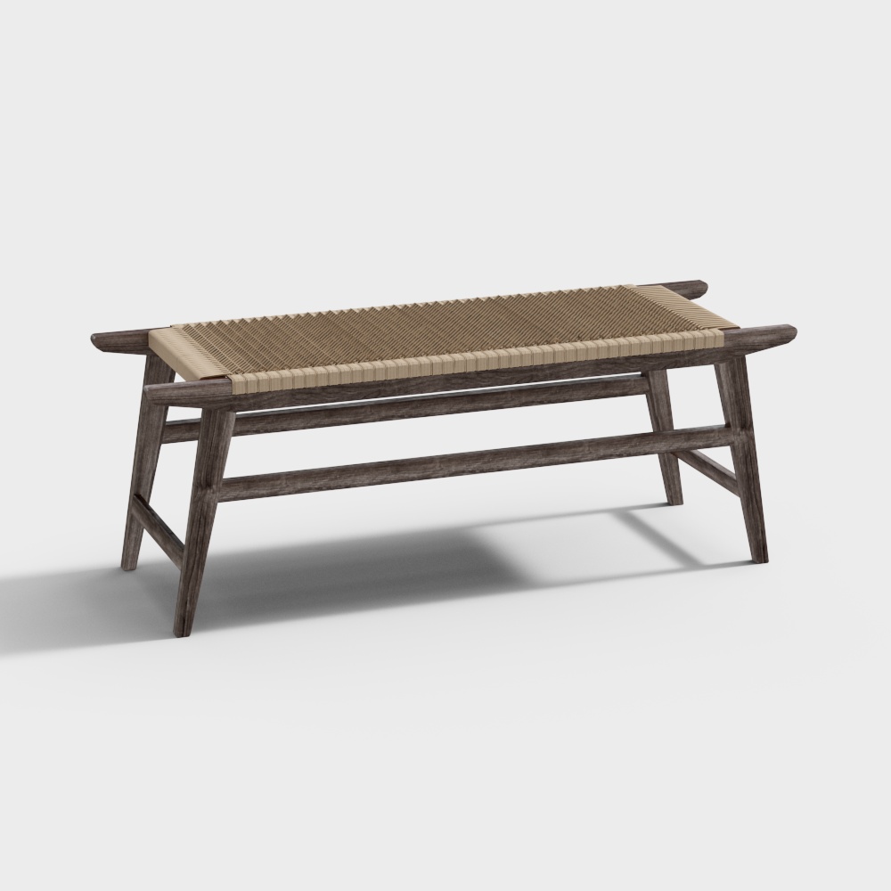 Rattan Bench