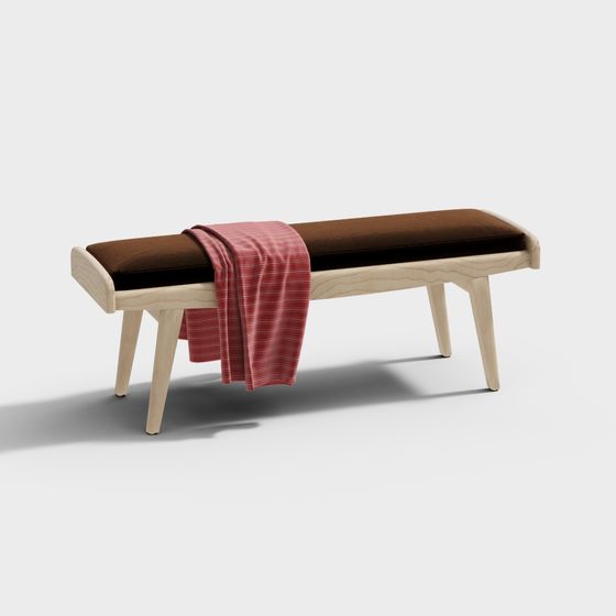 Cozy Bench 3D model