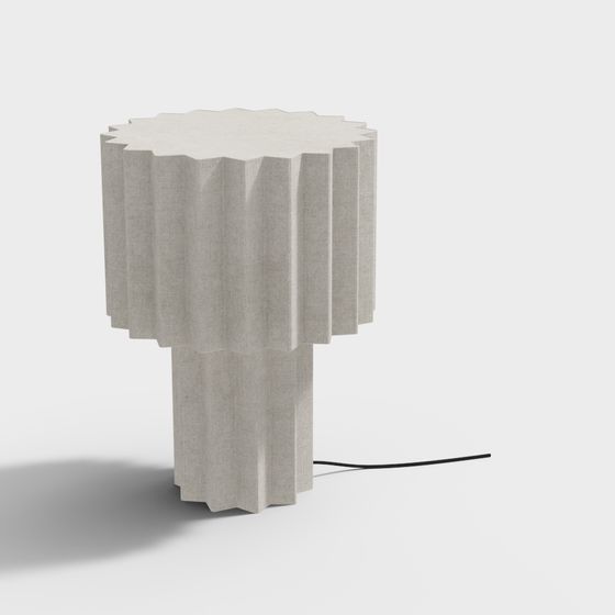 Folded Lamp Table 3D Model