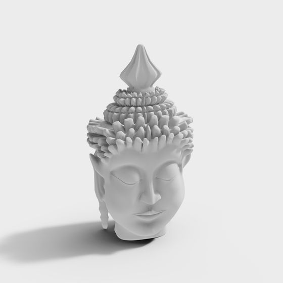 Zen Buddha 3D model for Tranquil Spaces