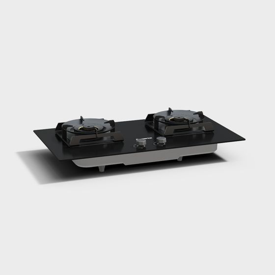 Sleek Modern Gas Stove 3D model for Contemporary Homes