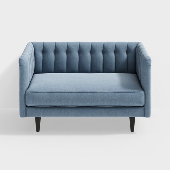 Stylish Low-Poly 3D Sofa Model for Modern Interiors