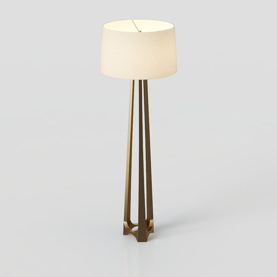 Elegant 3D Model Floor Lamp Design