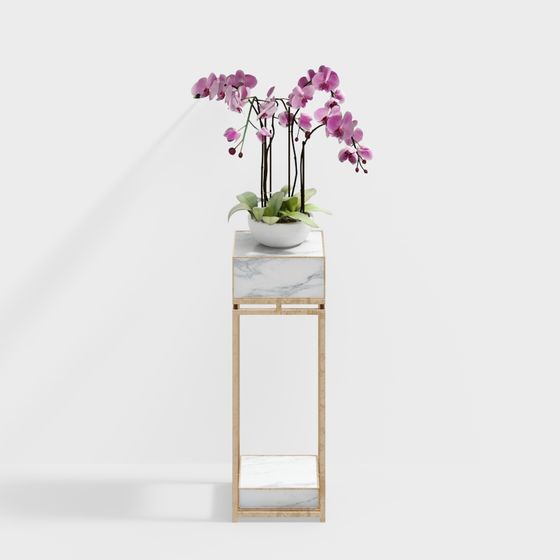 Elegant Flower Stand 3D model for Modern Interiors