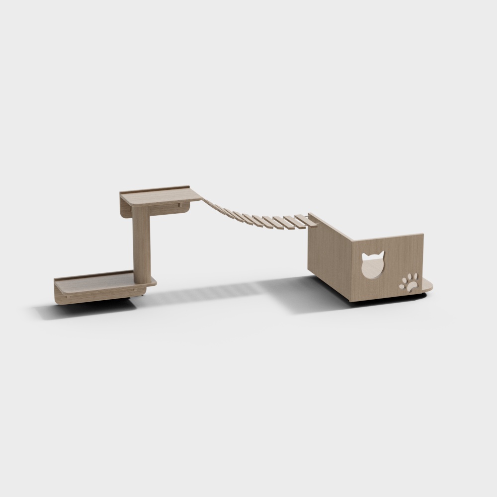 Estructura de escalada para gatos