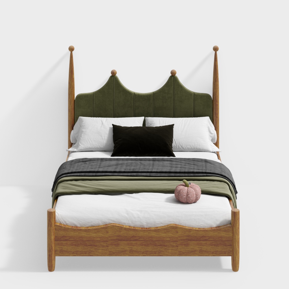 モダンフレンチスタイルの子供用ベッド