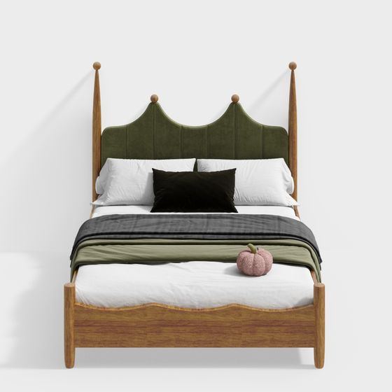 Stylish 3D Model Bed for Cozy Interiors