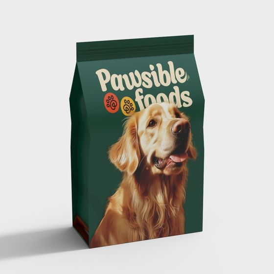 Pawsible Foods Pet Food Packaging 3D Model