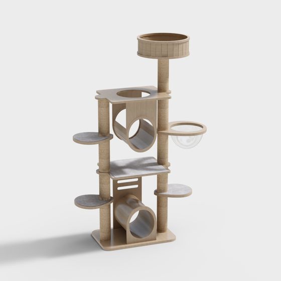 Stylish Cat Climbing Frame 3D model