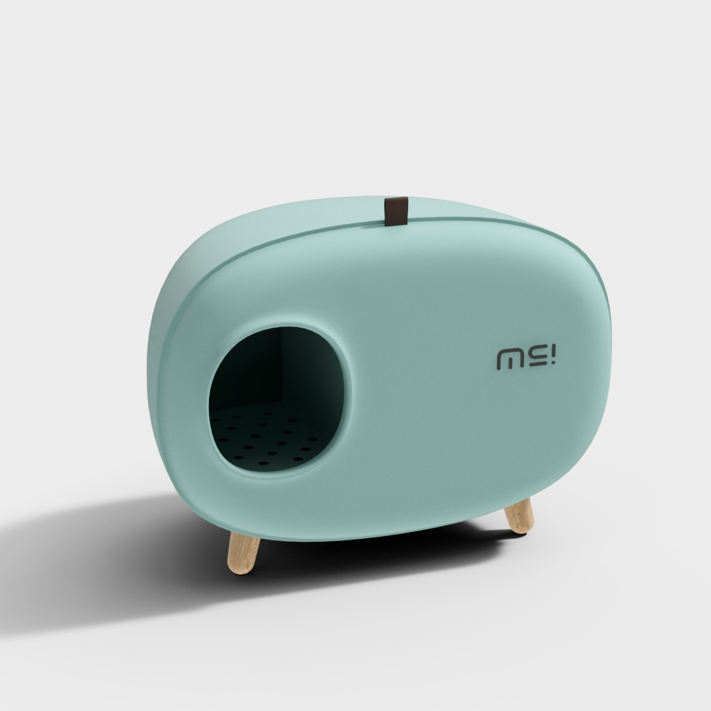 Cassetta per gatti blu