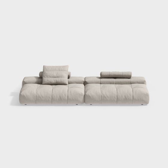 Urban Comfort Sofa 3D model for Modern Spaces