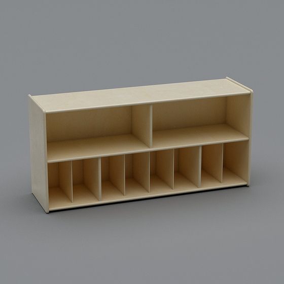 Urban Bookshelf 3D model for Modern Spaces