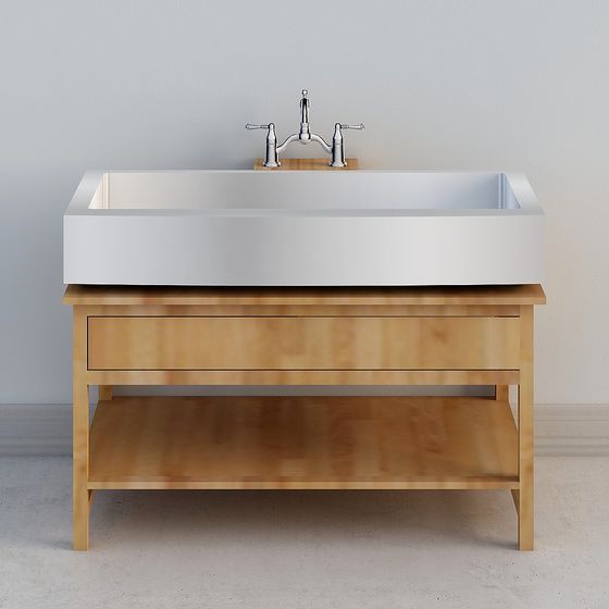 Urban Elegance Bathroom Vanity 3D model