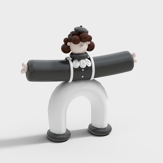 Vintage Porter 3D model