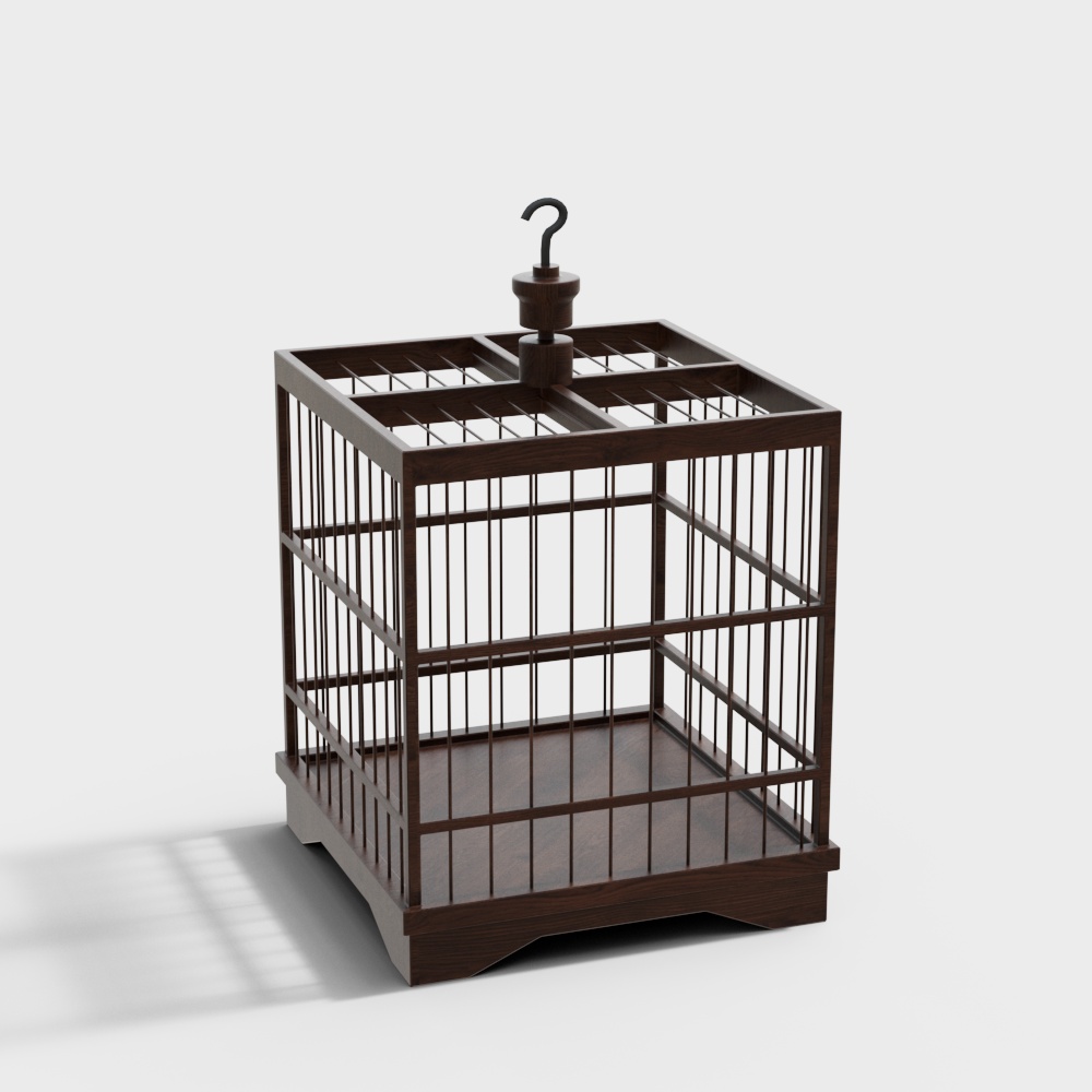 New Chinese-style solid wood birdcage