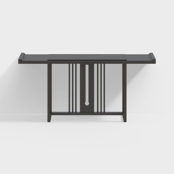 Urban Style Long Table 3D model for Creative Projects