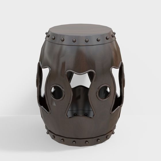 Industrial Style Stool 3D model