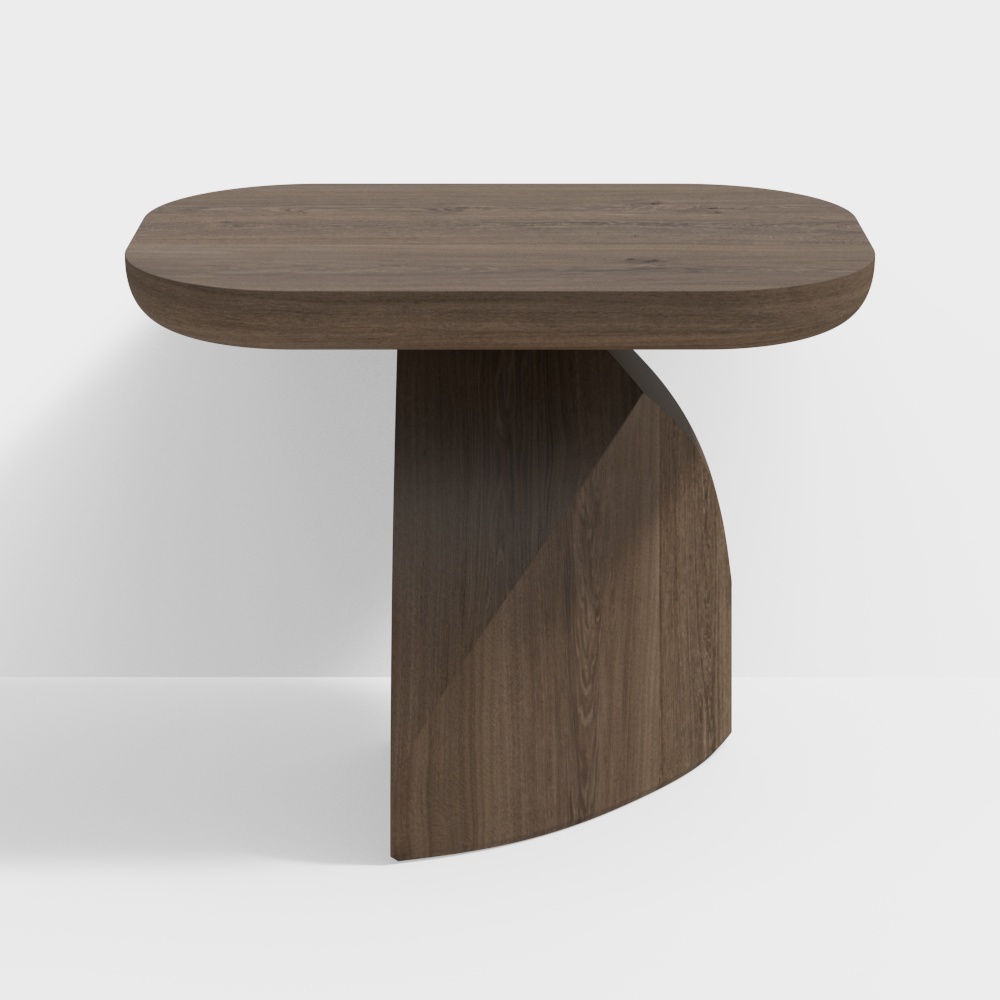 боковой стол в стиле бревна