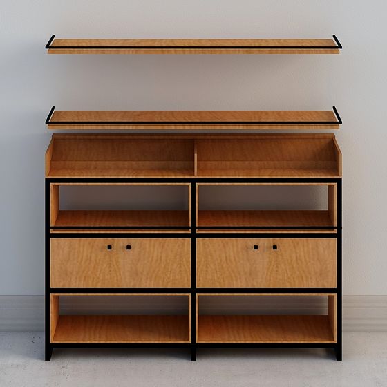 Urban Bookshelf 3D model for Creative Spaces