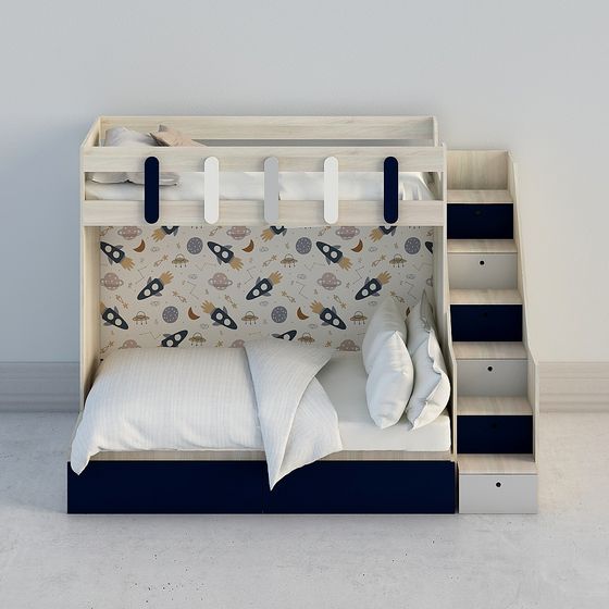 Space Explorer Bunk Bed 3D model