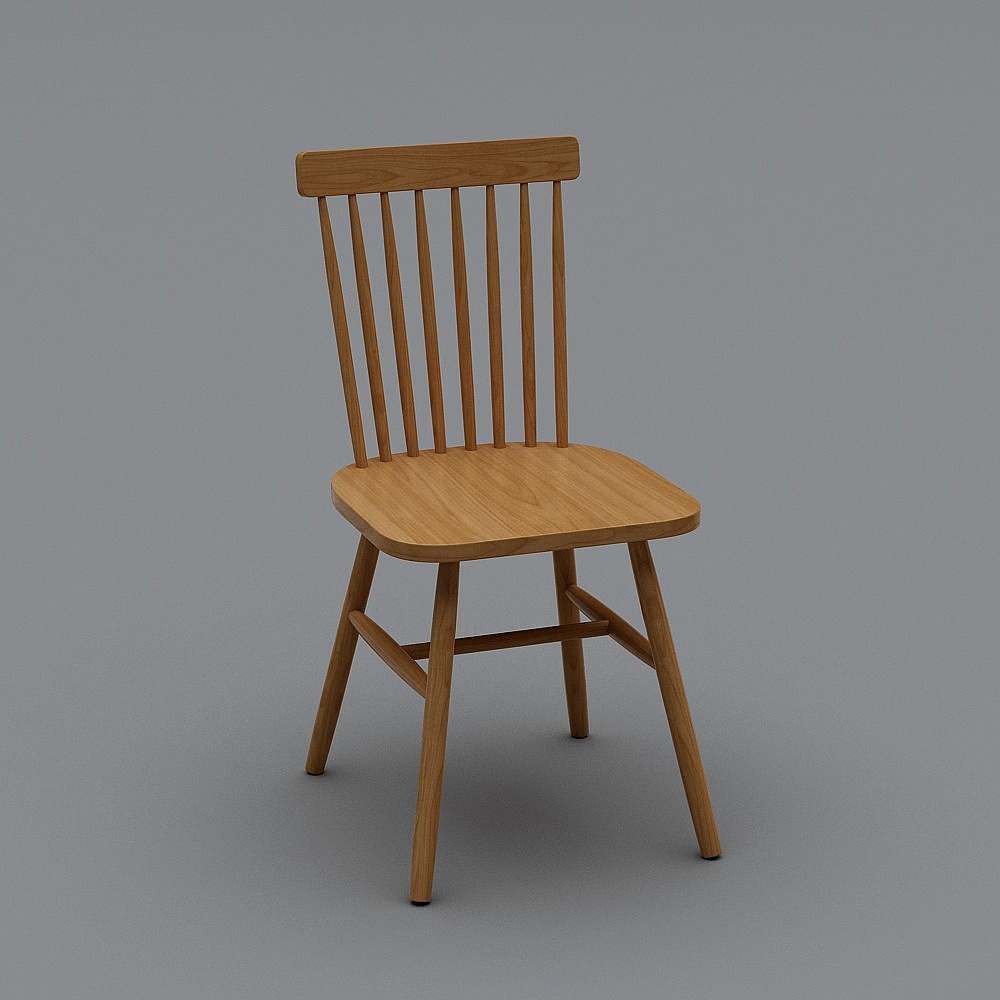 Cherry Wood Lattice Style Wooden Dining Chair Copy