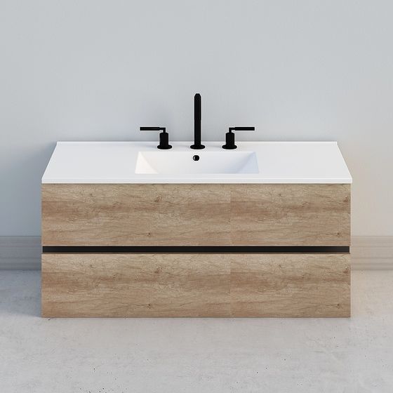 Modern Minimalist Bathroom Cabinet 3D model