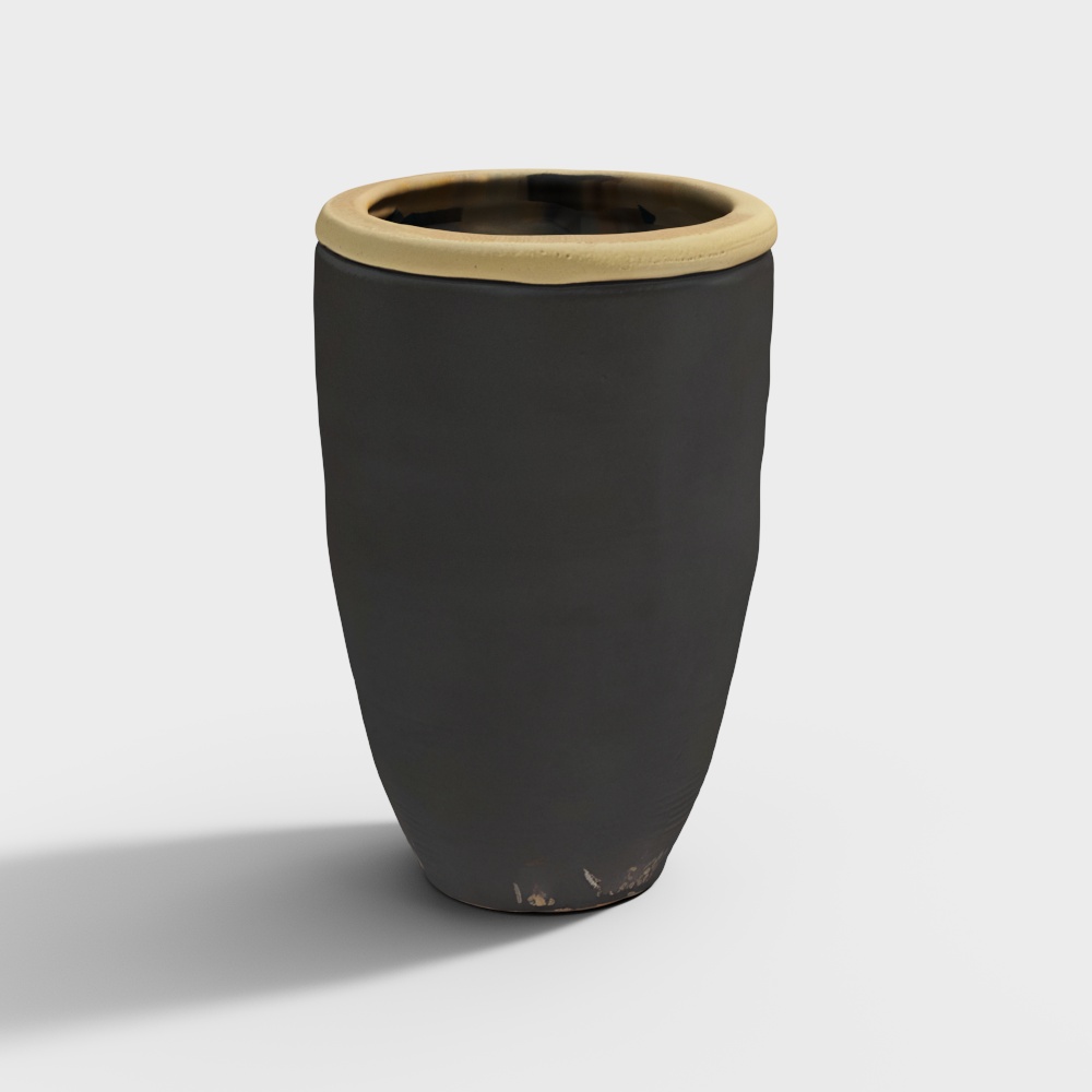 Vintage Vase Low Poly 3D Model – Classic Textured Design
