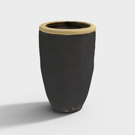Vintage Vase Low Poly 3D model