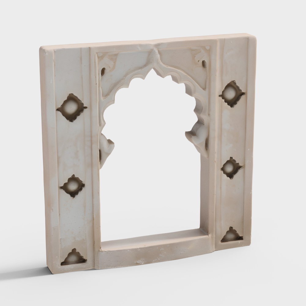Elegant Low-Poly Architectural Decorative Element Model