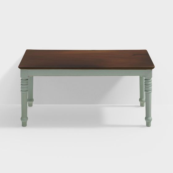 Wooden Dining Table 3D Model
