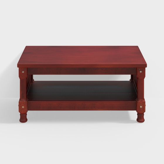 Stylish Vintage Coffee Table 3D model