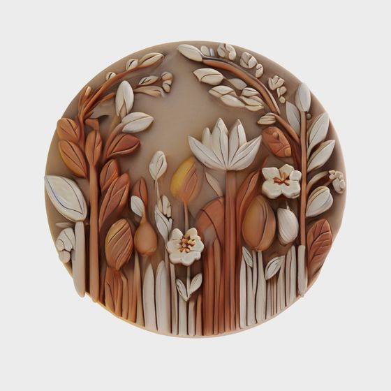 Autumn Garden Low Poly 3D Model