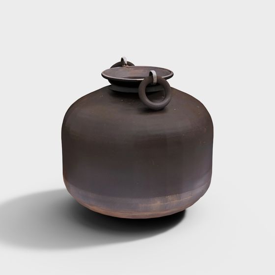 Vintage Ceramic Pot 3D model