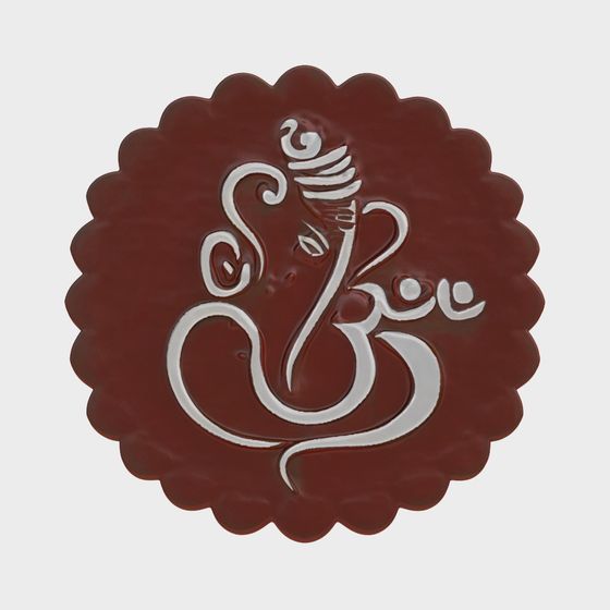 Ganesha Medallion 3D model for Creative Projects