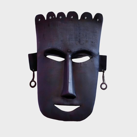 Mystical Low-Poly Mask 3D Model for Creative Designs